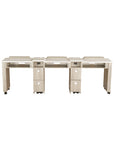 XO Triple Nail Table 96" - New Star Spa & Furniture Corp.
