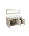 XO Double Sink w/Faucets 60" (No Mirror) - New Star Spa & Furniture Corp.