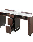 YC Double Nail Table 59 1/4" - New Star Spa & Furniture Corp.