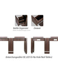 YC Double Nail Table 59 1/4" - New Star Spa & Furniture Corp.