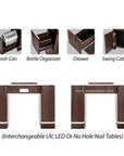 YC Nail Table 38 3/4" - New Star Spa & Furniture Corp.