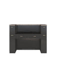 BC Reception 2 w/LED Light w/3D Wood (Black Color) - New Star Salon Furniture