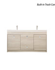 EX Double Sink w/Faucets 60" (No Mirror) - New Star Salon Furniture