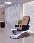 IQ A3 - V2 - Off White/Light Teak Tub - New Star Salon Furniture