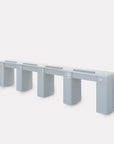 V2 Quadruple Triple Nail Table 128 1/2" - New Star Spa & Furniture