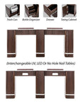 YC Double Nail Table 71 3/4" - New Star Spa & Furniture Corp.