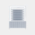 VK B Polish Powder Rack w. Polish Powder Cabinet 1 Side - 60" - New Star Spa & Furniture Corp.
