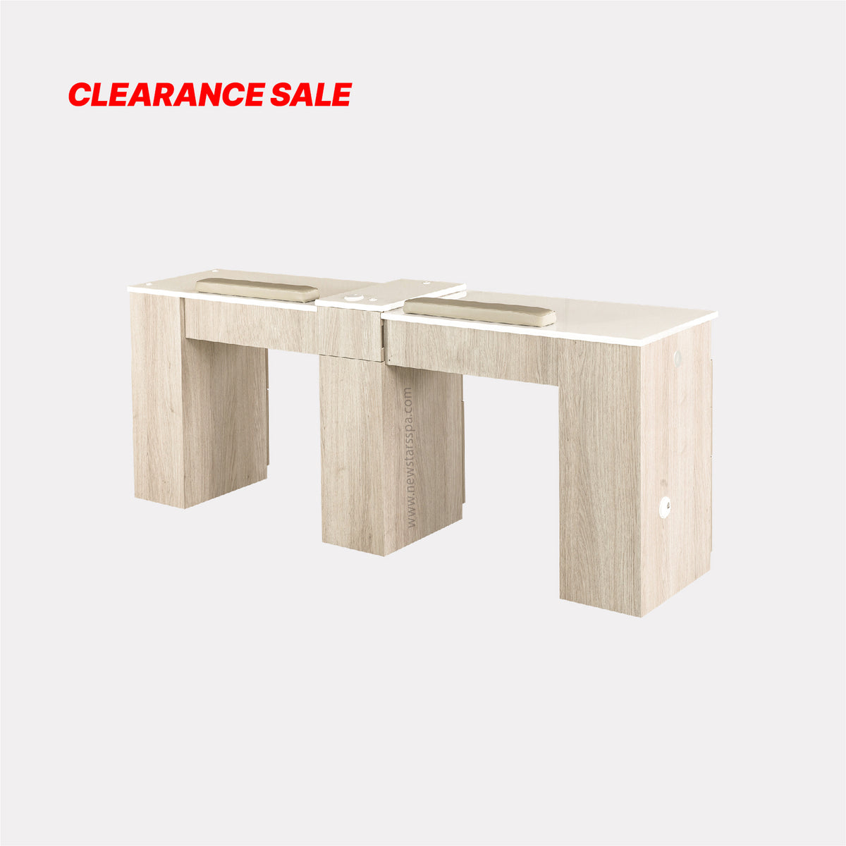 XO Double Nail Table w/Pipe - 76" (Clearance Sale) - New Star Spa & Furniture Corp.