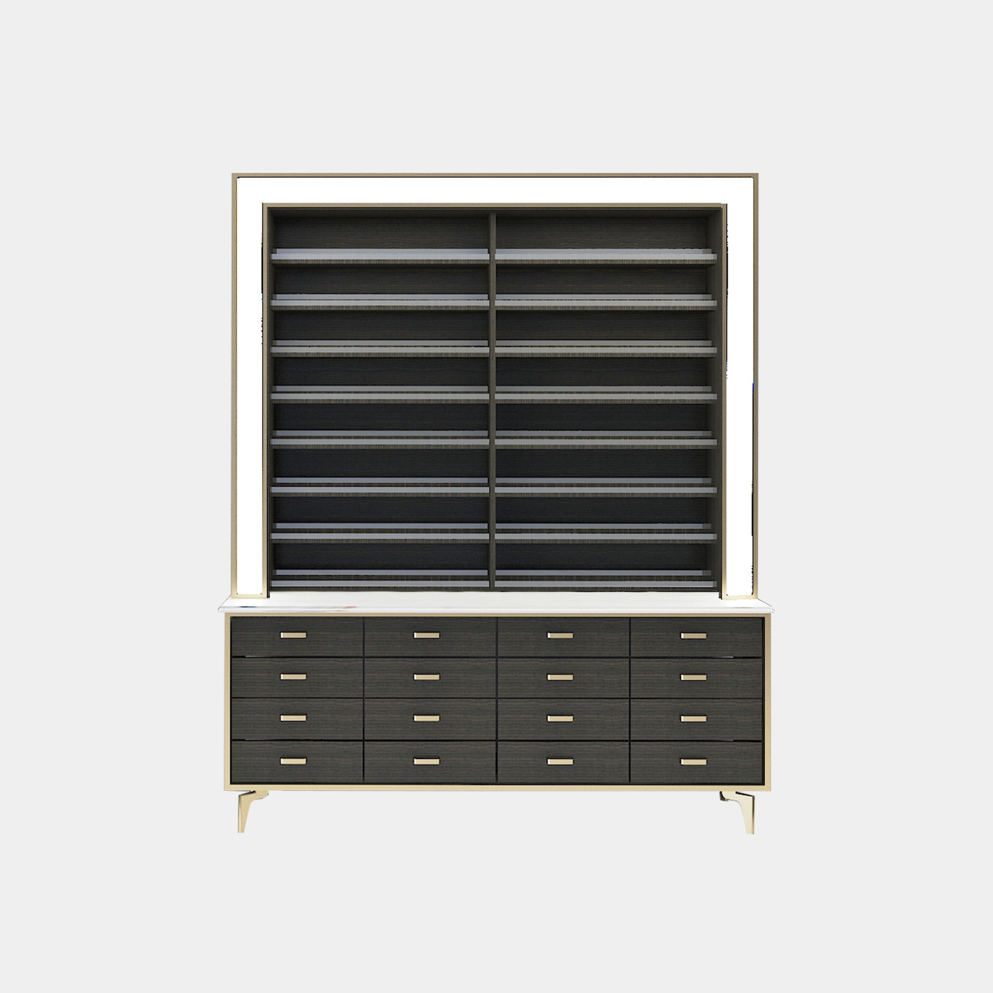 K Cabinet 2 In 1 w/Box Light 1 Side - 68" - New Star Spa &amp; Furniture Corp.