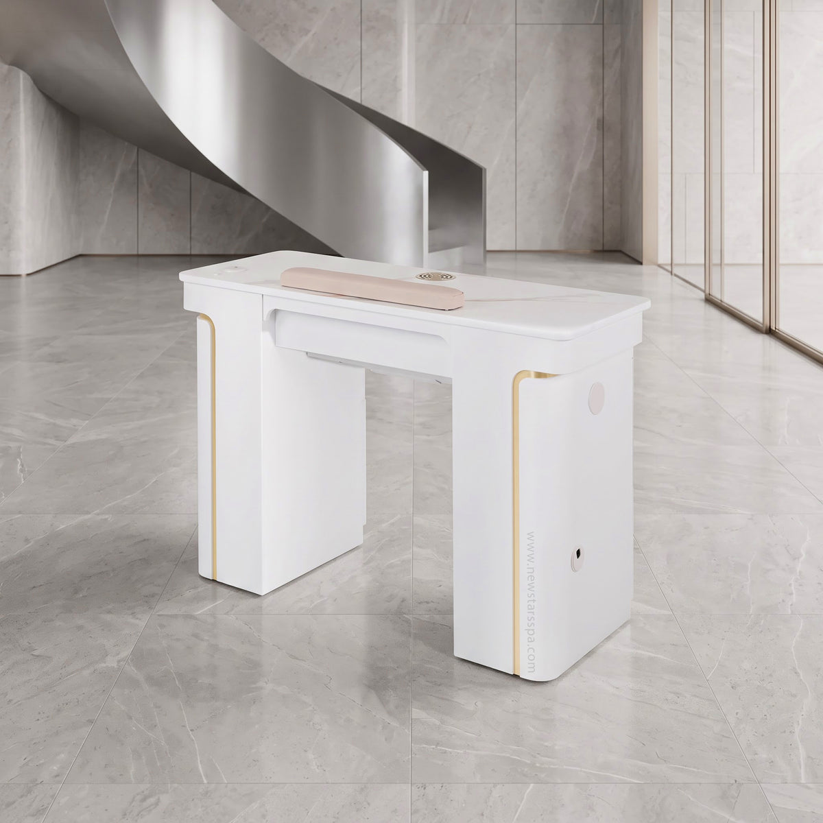 VK Nail Table w/Pipe - 43" - New Star Spa & Furniture Corp.