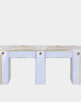 SP Double Nail Table w/Pipe 70"1/2