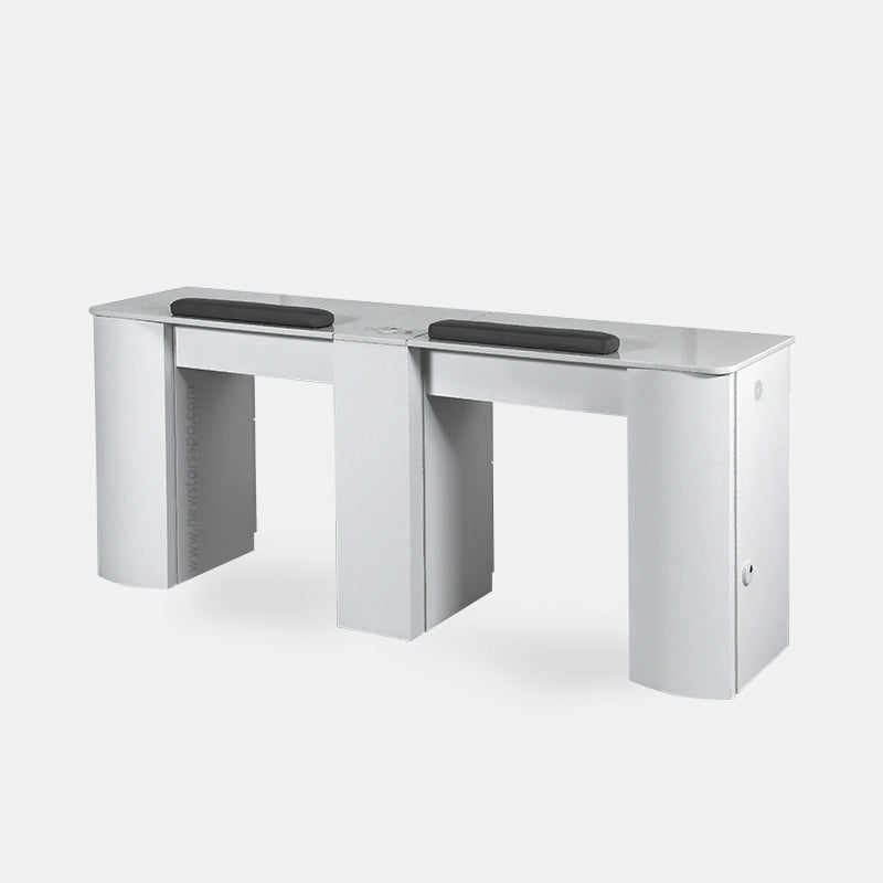 SW Double Nail Table w/Pipe - 72" - New Star Spa & Furniture Corp.