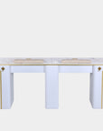 SP Double Nail Table w/Vent - 70"1/2