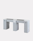 V2 Double Nail Table w/Pipe - 69"1/4 - New Star Spa & Furniture Corp.