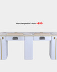 SP Double Nail Table w/Vented 70"1/2