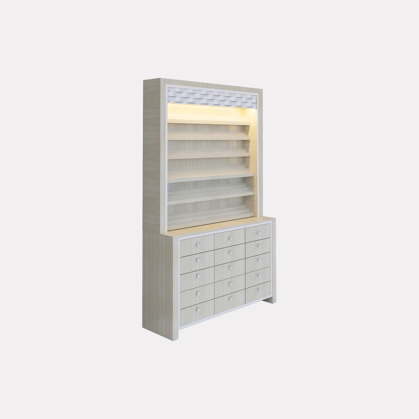 I Polish Rack w/Cabinet (517-V2) – New Star Salon Furniture