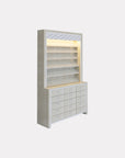 I Polish Rack w/Cabinet (517-V2) - New Star Spa & Furniture Corp.