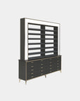 VK B Polish Powder Rack w. Polish Powder Cabinet 2 Side - 78" - New Star Spa & Furniture Corp.