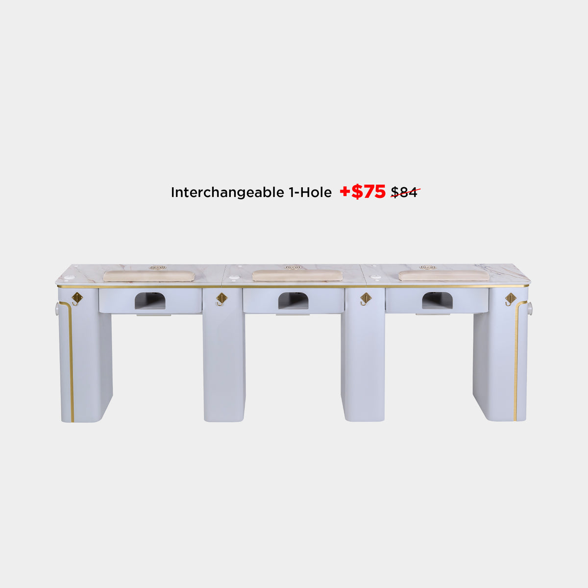 SP Triple Nail Table w/Pipe - 101"