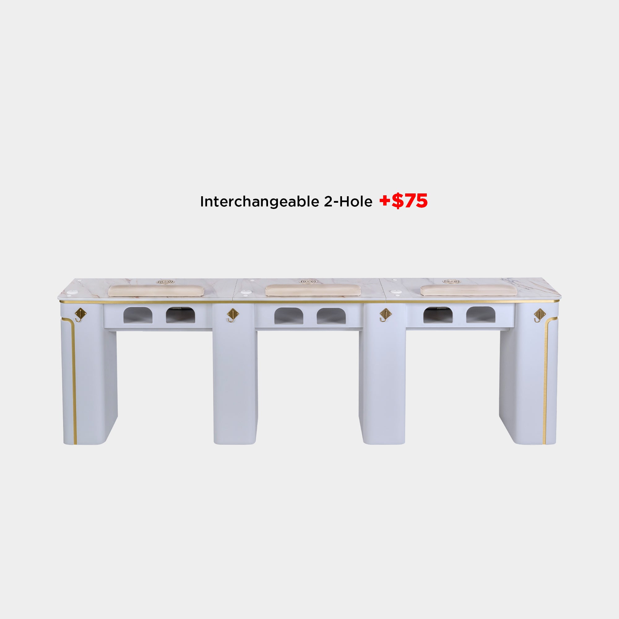 SP Triple Nail Table w/Vent 101"