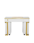 Luna Nail Table - Include 2 Cabinet