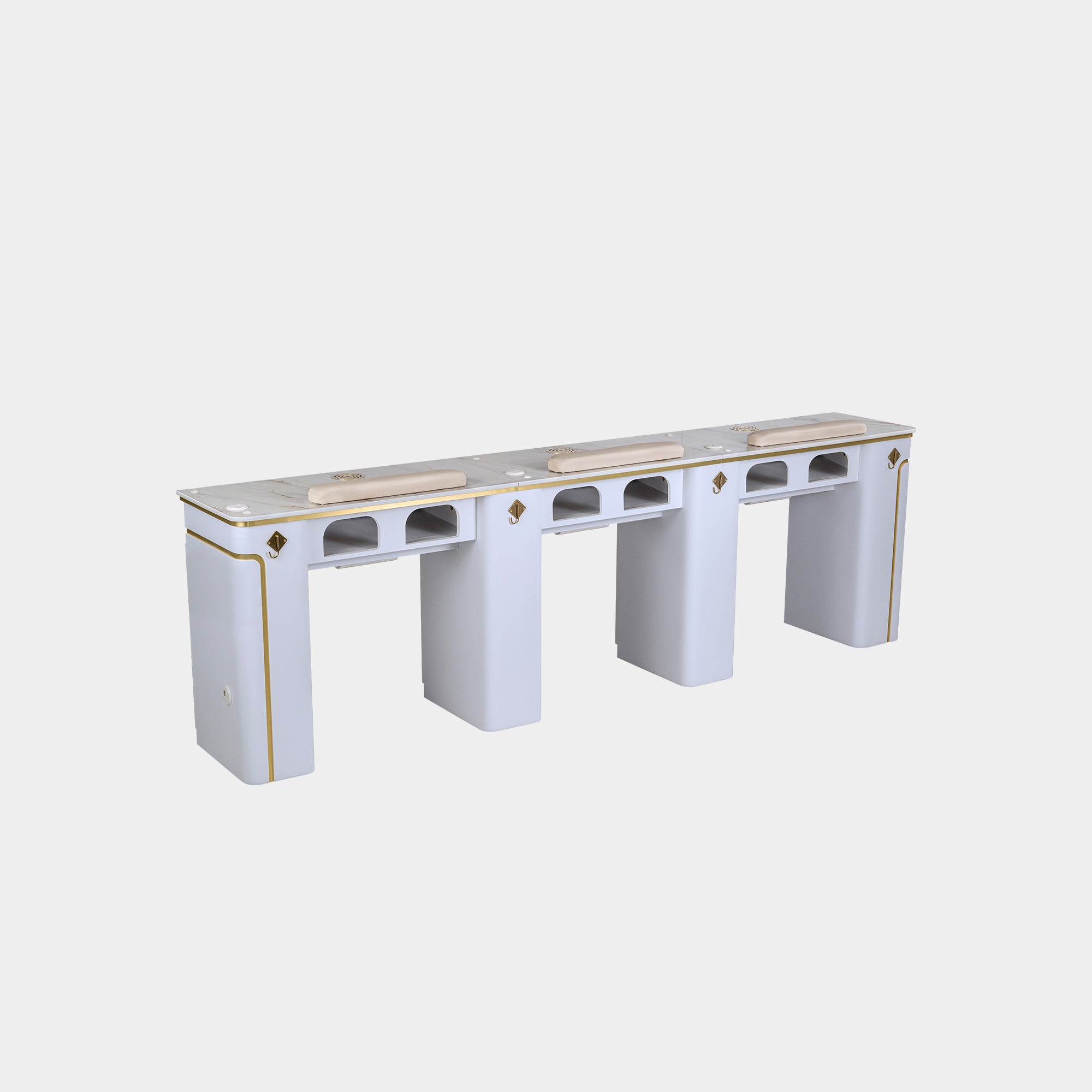 SP Triple Nail Table w/Vent 101"
