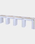 SP Quadruple Nail Table w/Pipe - 131"1/2