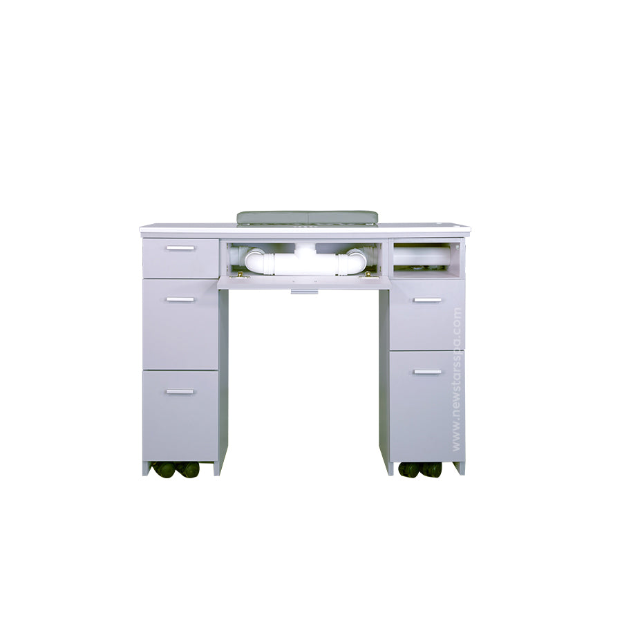 V2 Nail Table w/Pipe - 41"3/4 - New Star Spa & Furniture Corp.