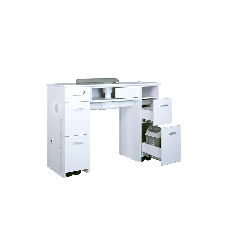 SW Nail Table w/Pipe - 41"3/4 - New Star Spa & Furniture Corp.