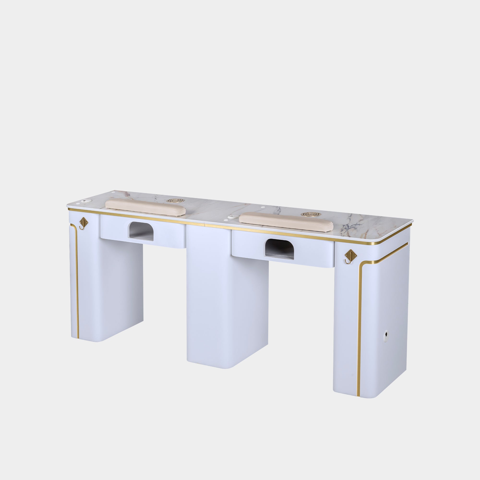 SP Double Nail Table w/Vented 70"1/2