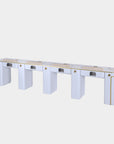 SP Quadruple Nail Table w/Vent 131"1/2