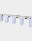 SP Quadruple Nail Table w/Pipe - 131"1/2