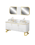 Luna Doule Sink w/Faucets (No Mirror)