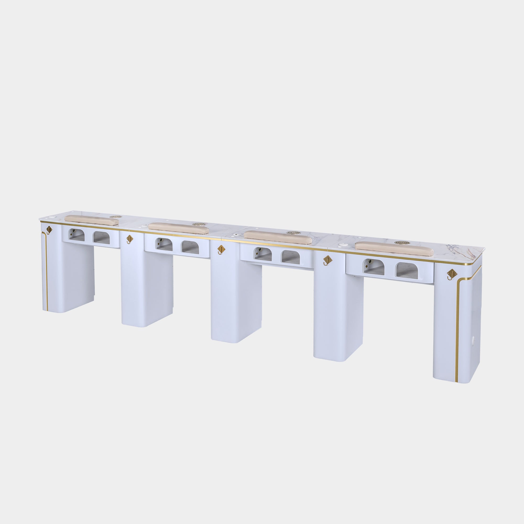 SP Quadruple Nail Table w/Vent 131"1/2