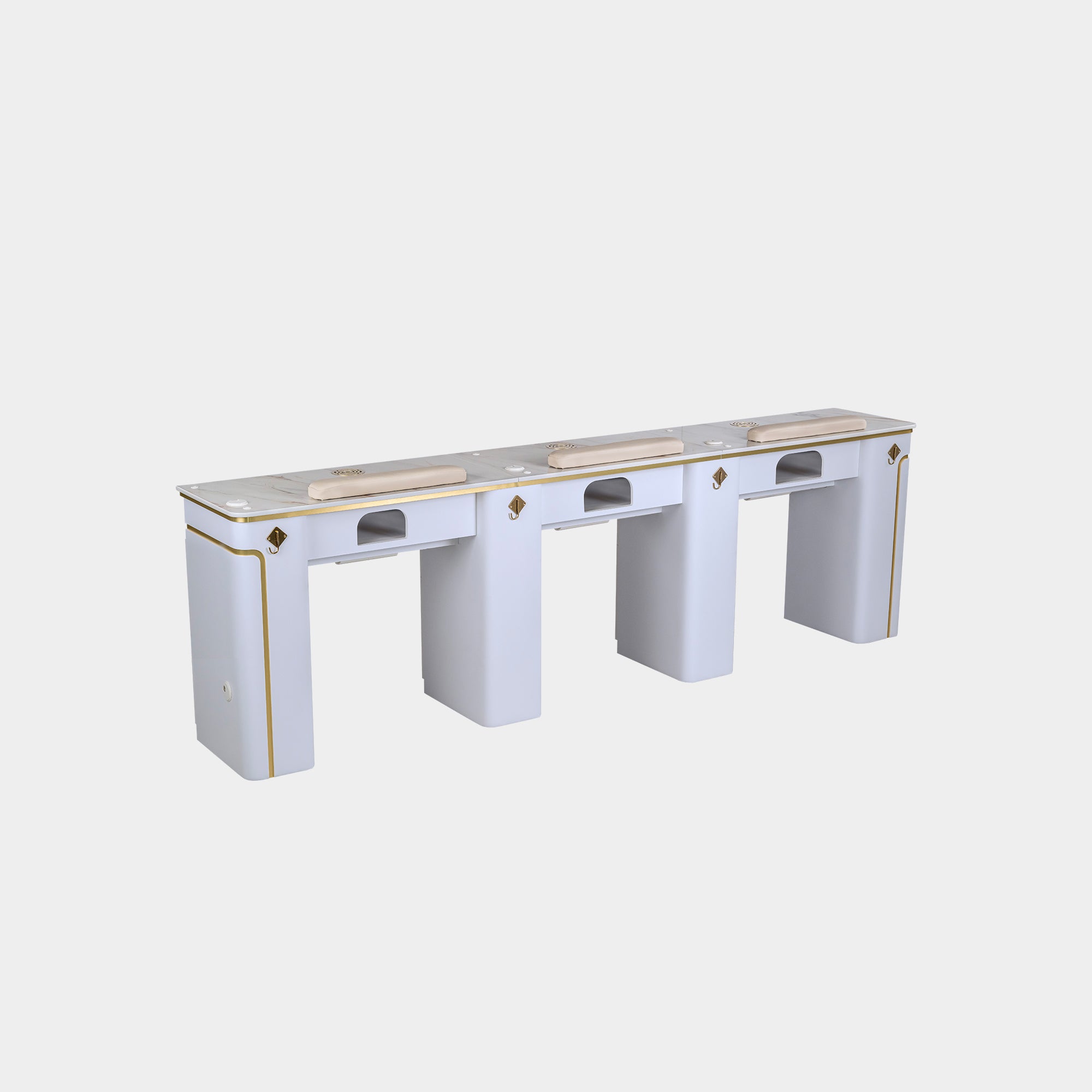 SP Triple Nail Table w/Vent 101"
