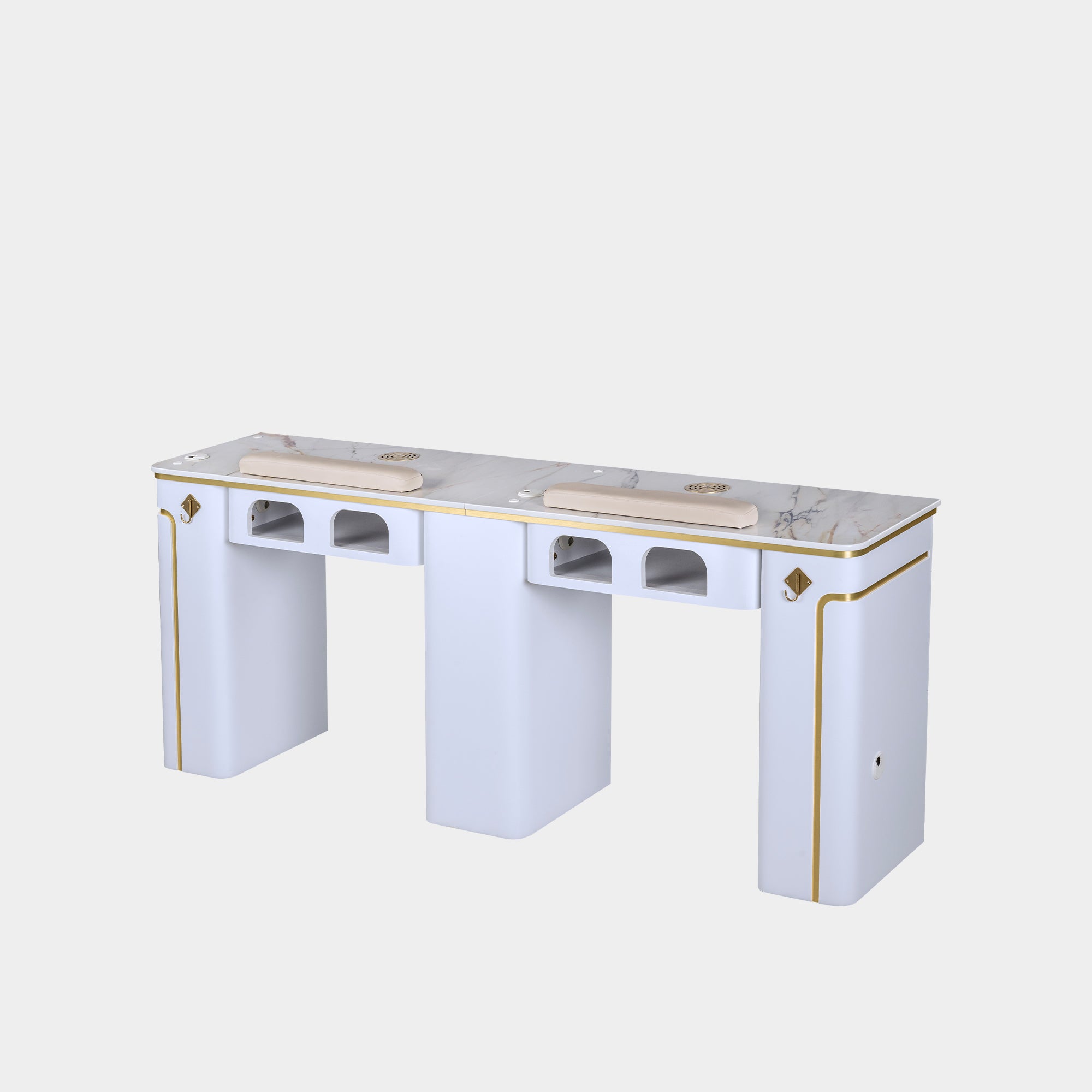 SP Double Nail Table w/Vented 70"1/2