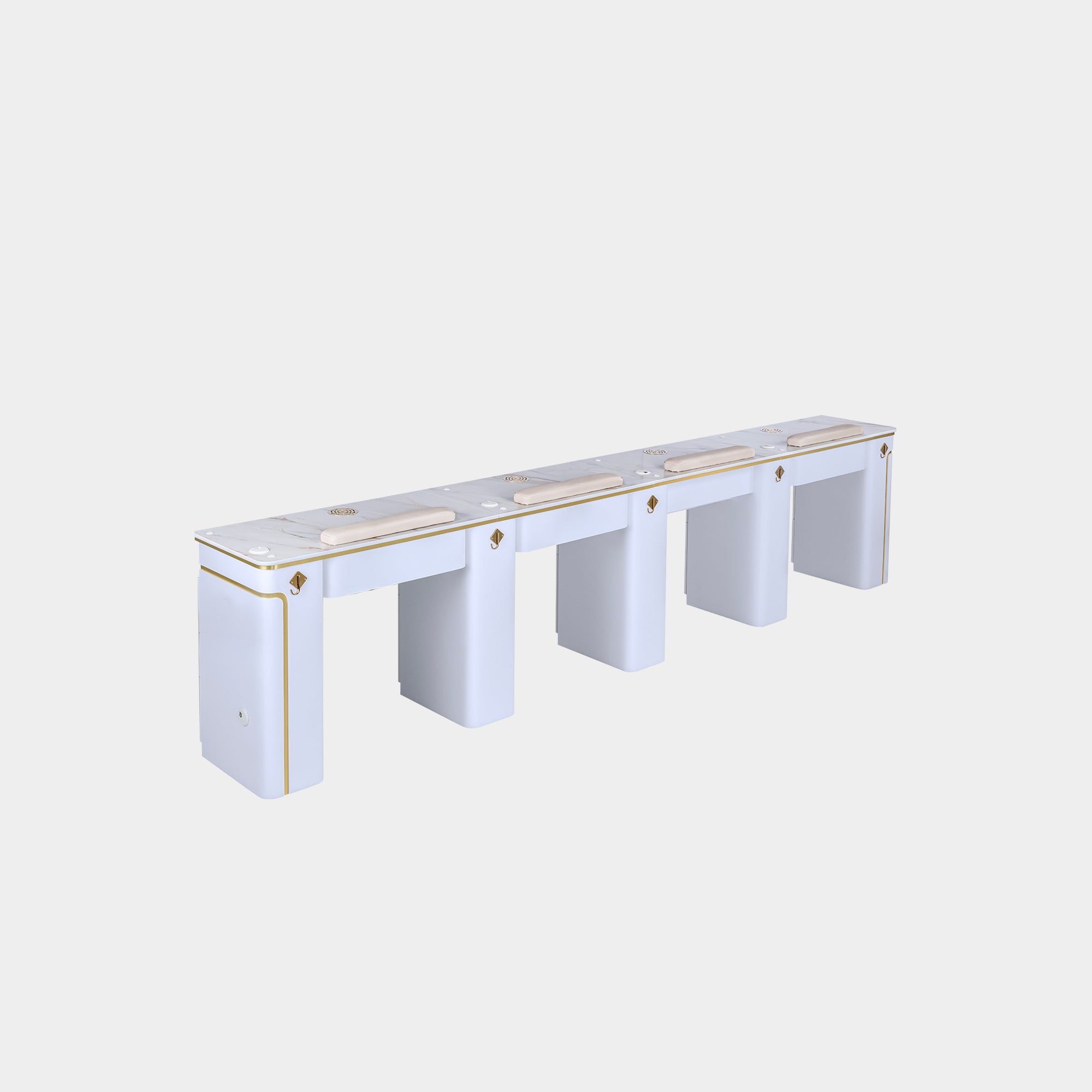 SP Quadruple Nail Table w/Vent 131"1/2