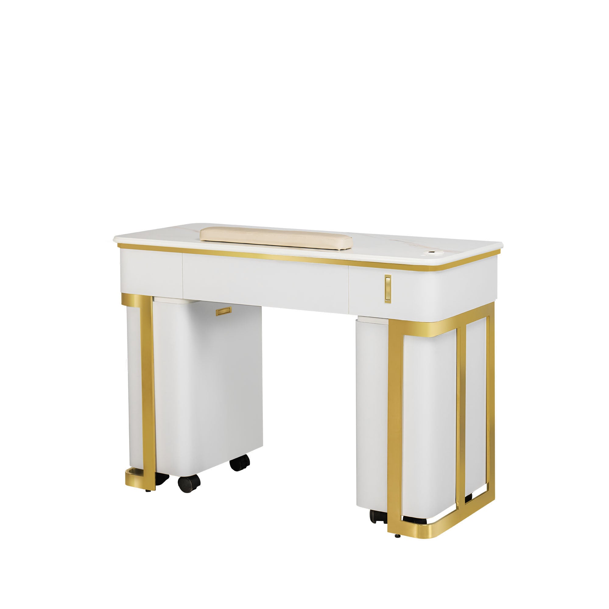 Luna Nail Table - Include 2 Cabinet