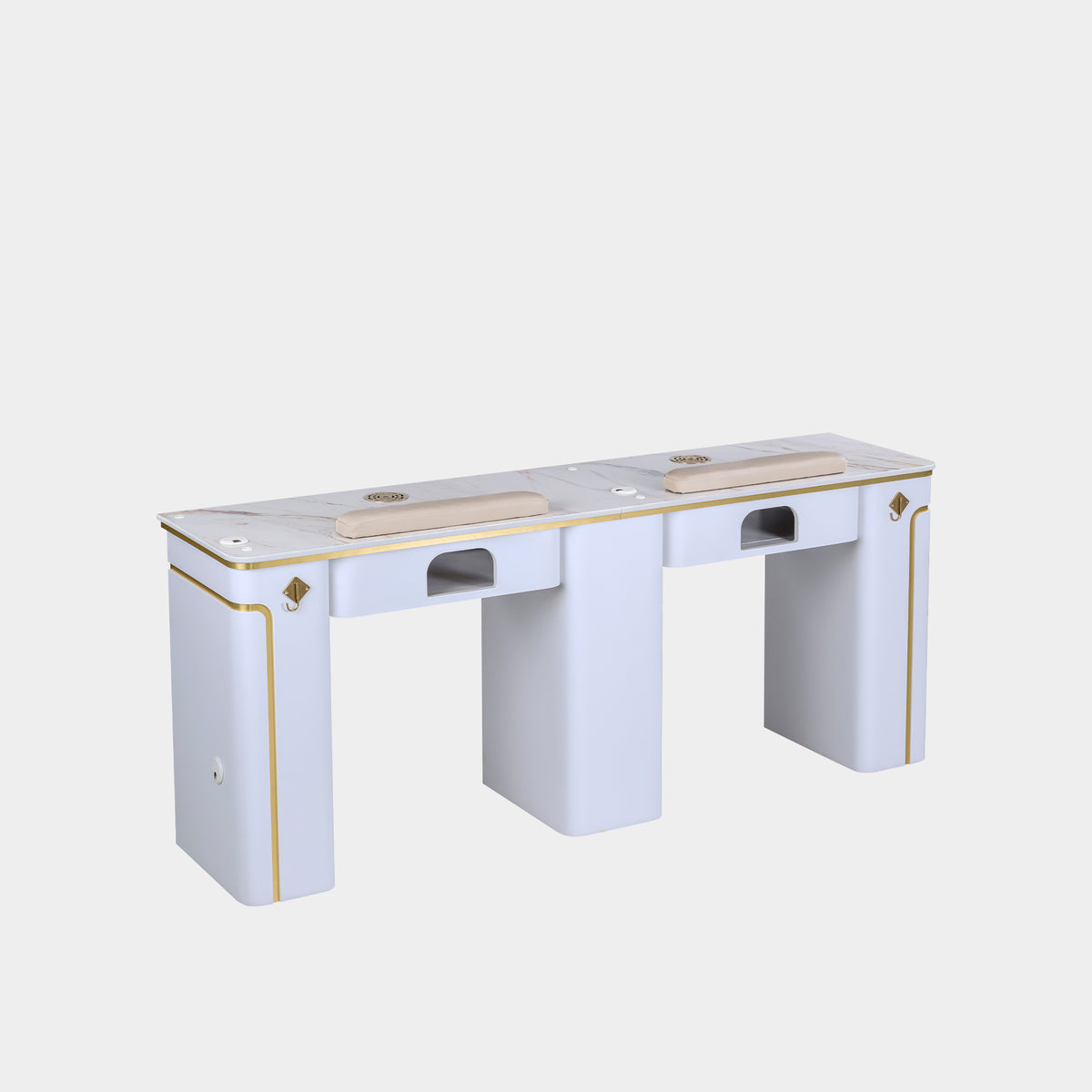 SP Double Nail Table w/Vent - 70"1/2