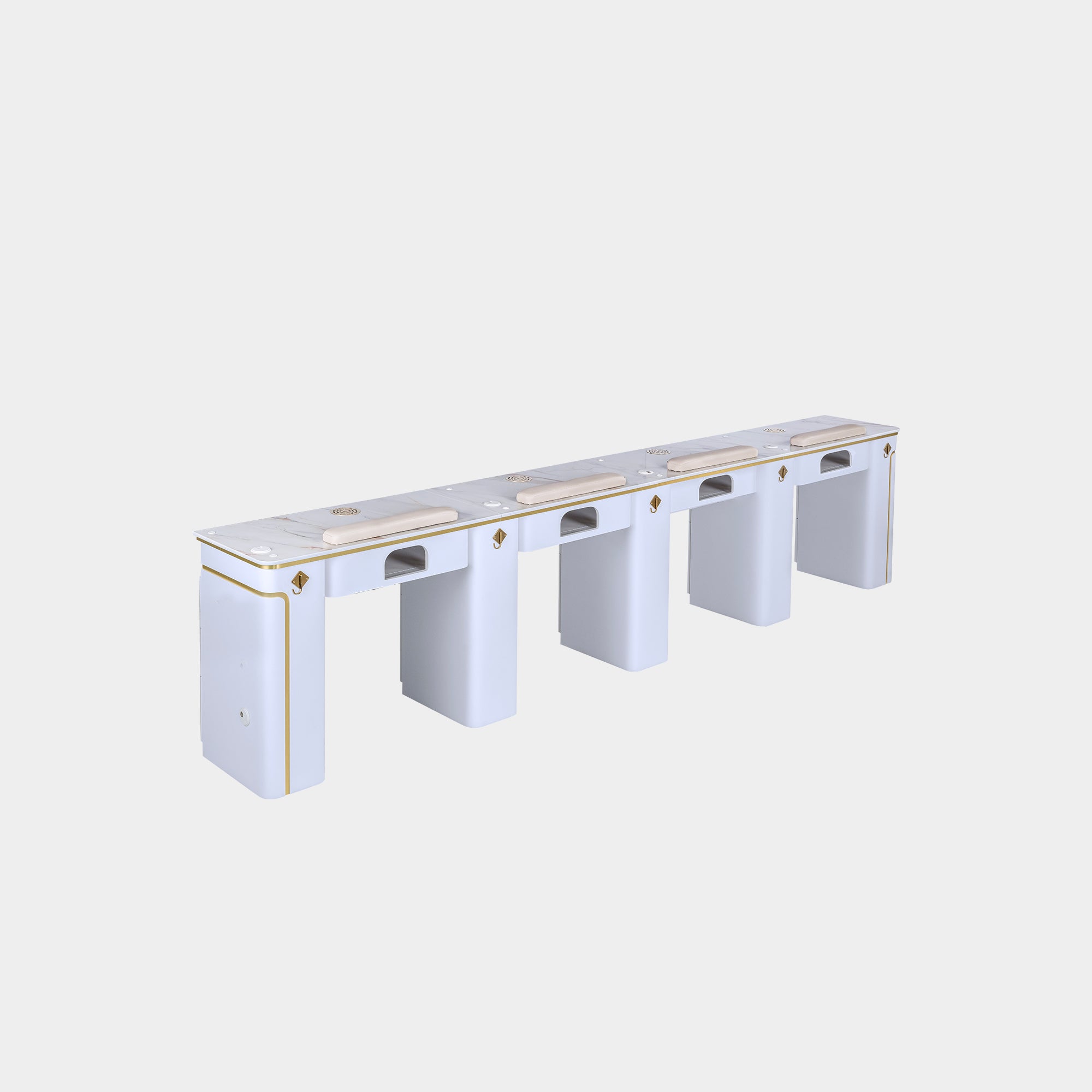 SP Quadruple Nail Table w/Vent 131"1/2