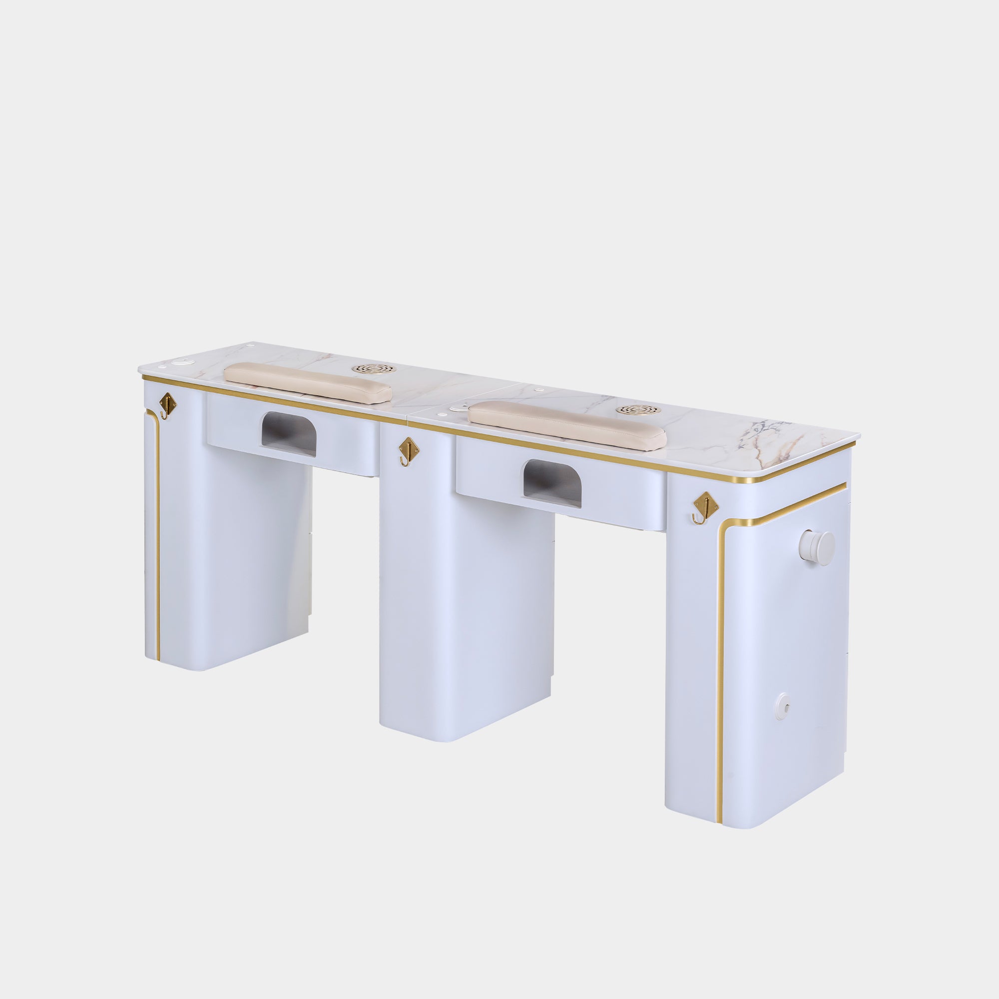 SP Double Nail Table w/Pipe 70"1/2