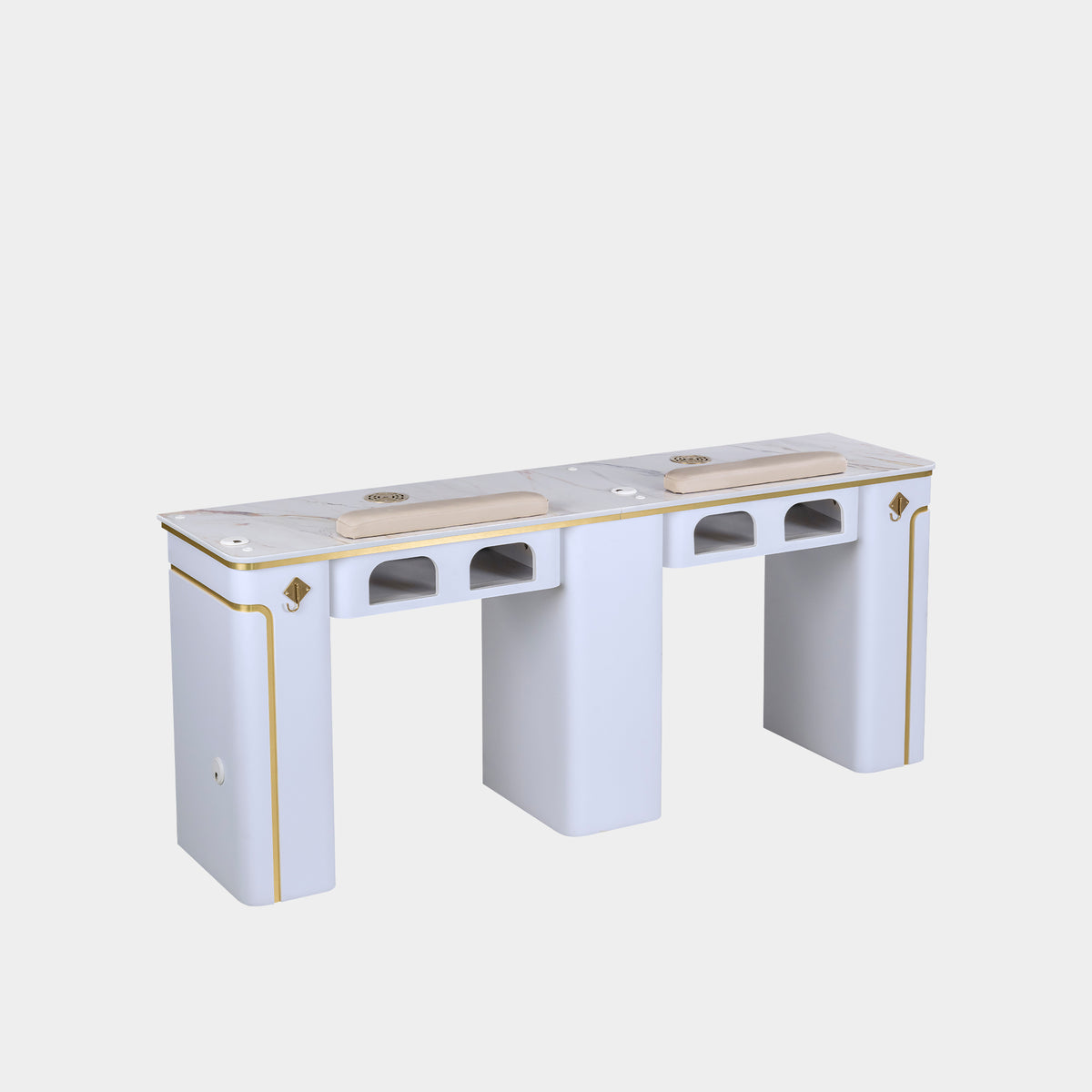 SP Double Nail Table w/Vent - 70"1/2