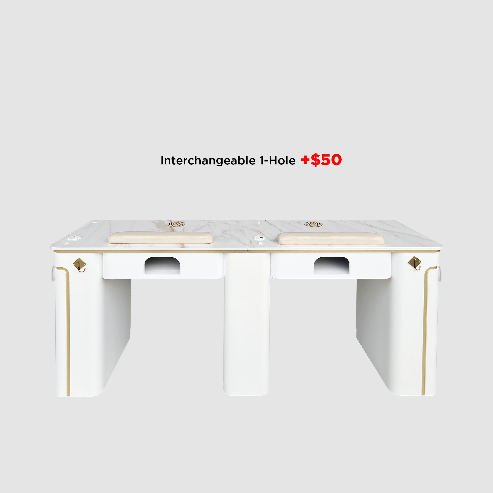 SP Double Nail Table w/Pipe 70"1/2 - New Star Spa &amp; Furniture Corp.