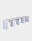 SP Quadruple Nail Table w/Vent 131"1/2