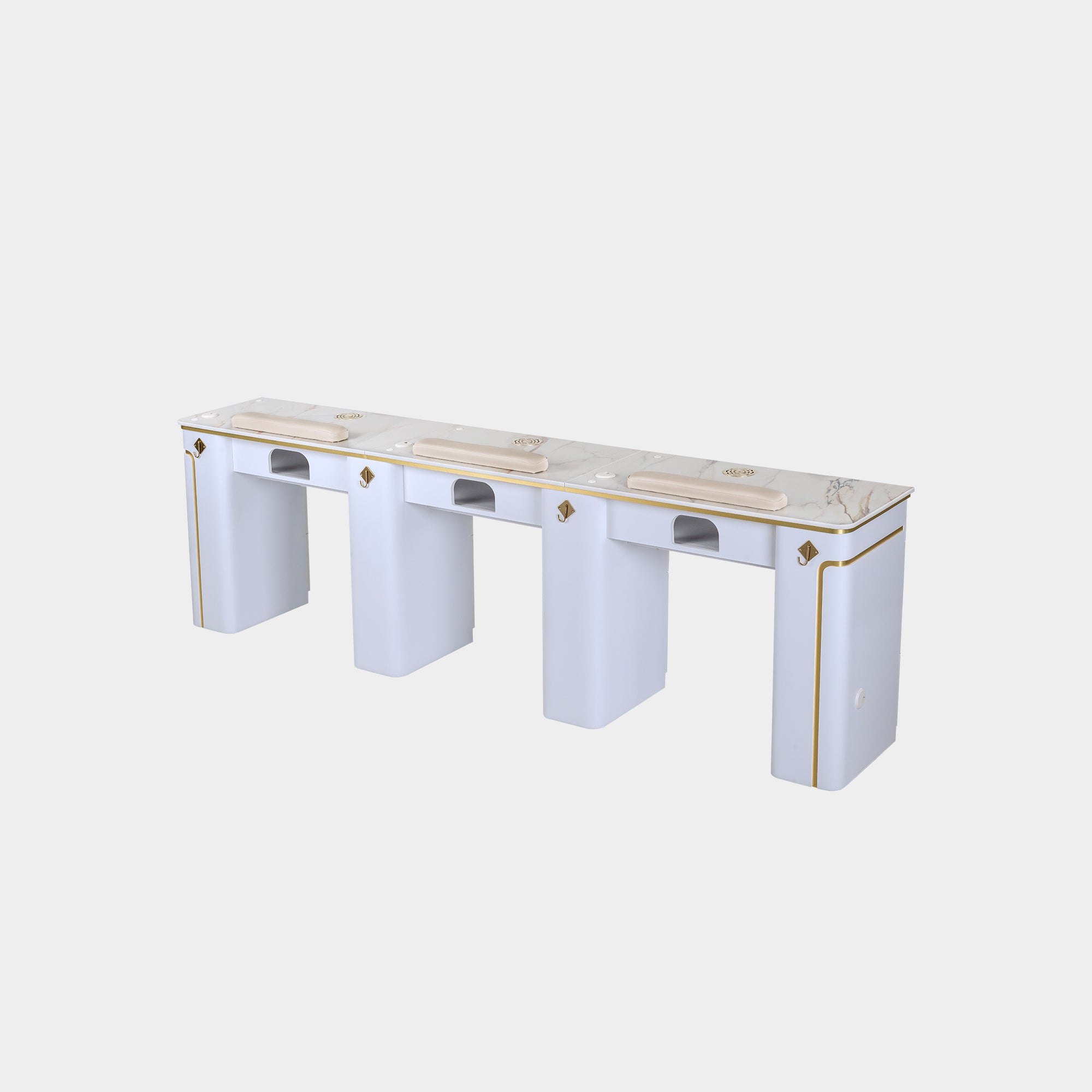 SP Triple Nail Table w/Vent 101"