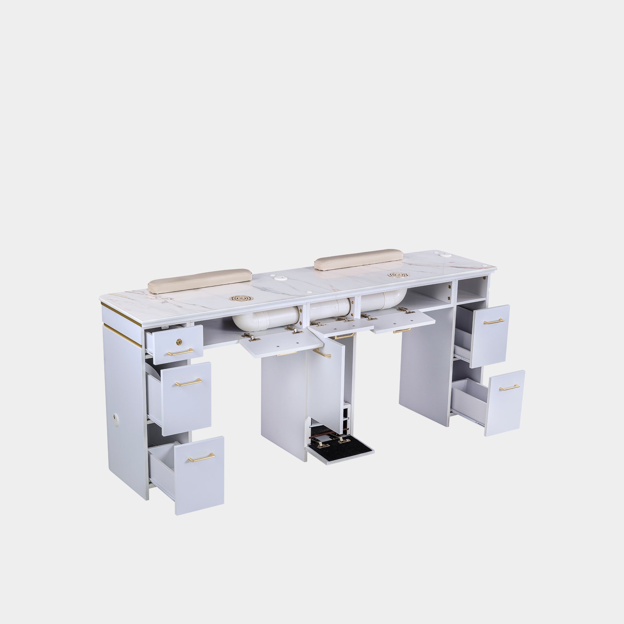 SP Double Nail Table w/Vented 70"1/2