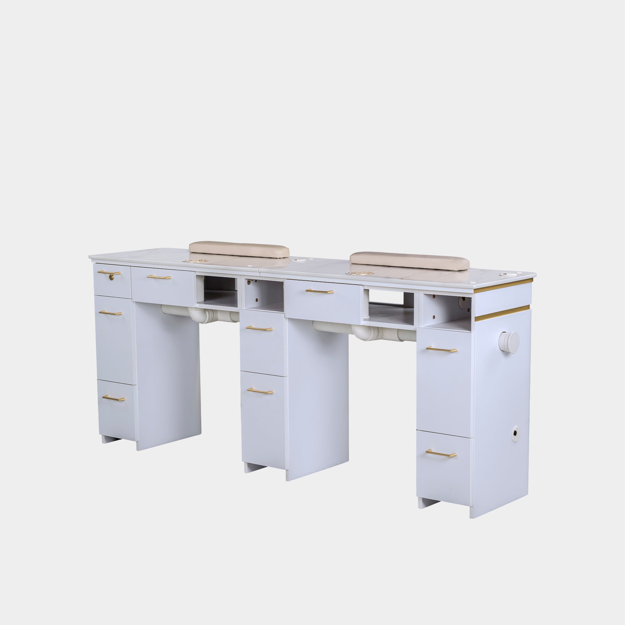 SP Double Nail Table w/Pipe 70"1/2