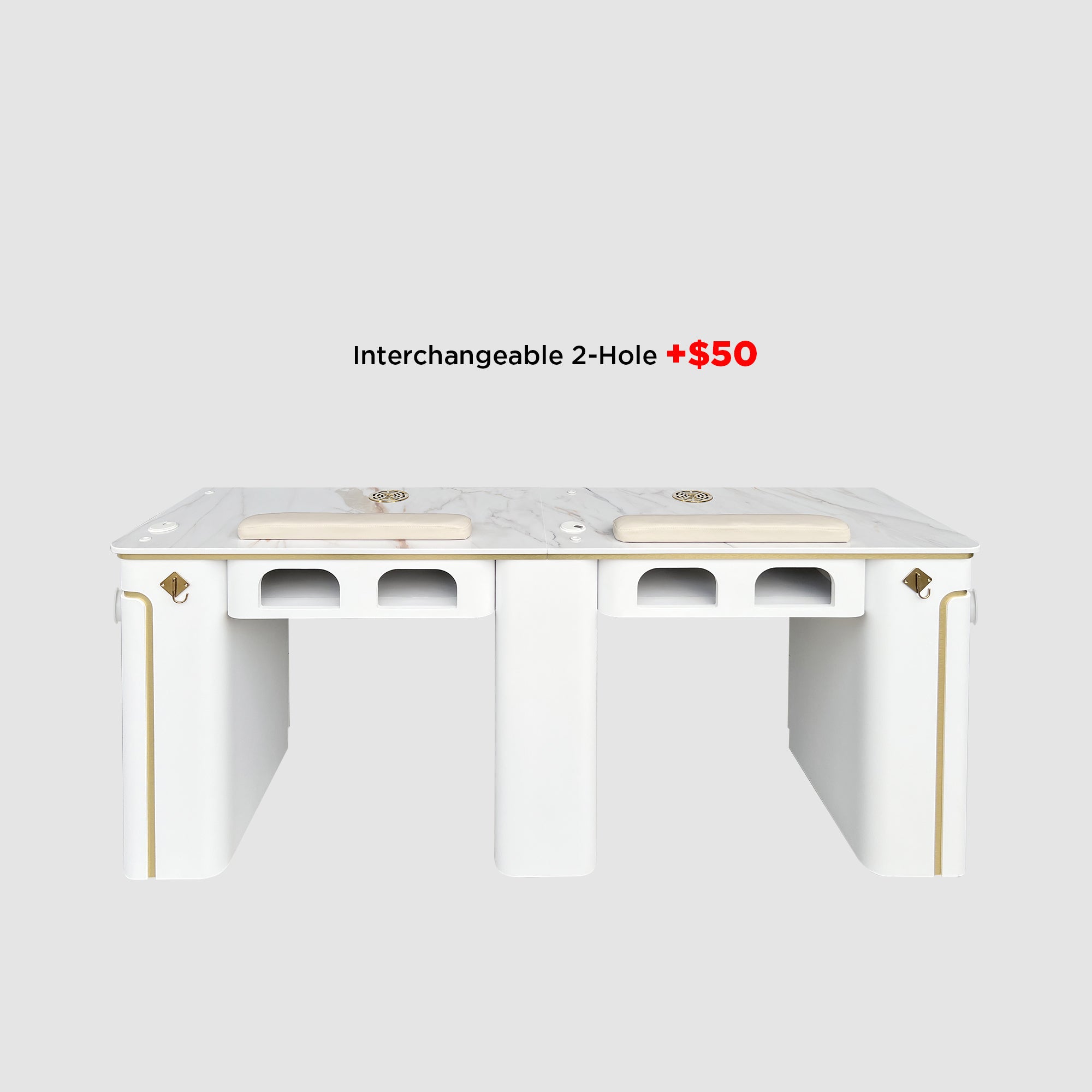 SP Double Nail Table w/Pipe 70"1/2 - New Star Spa &amp; Furniture Corp.