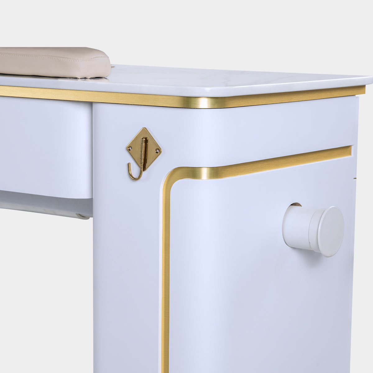 SP Quadruple Nail Table w/Pipe - 131"1/2