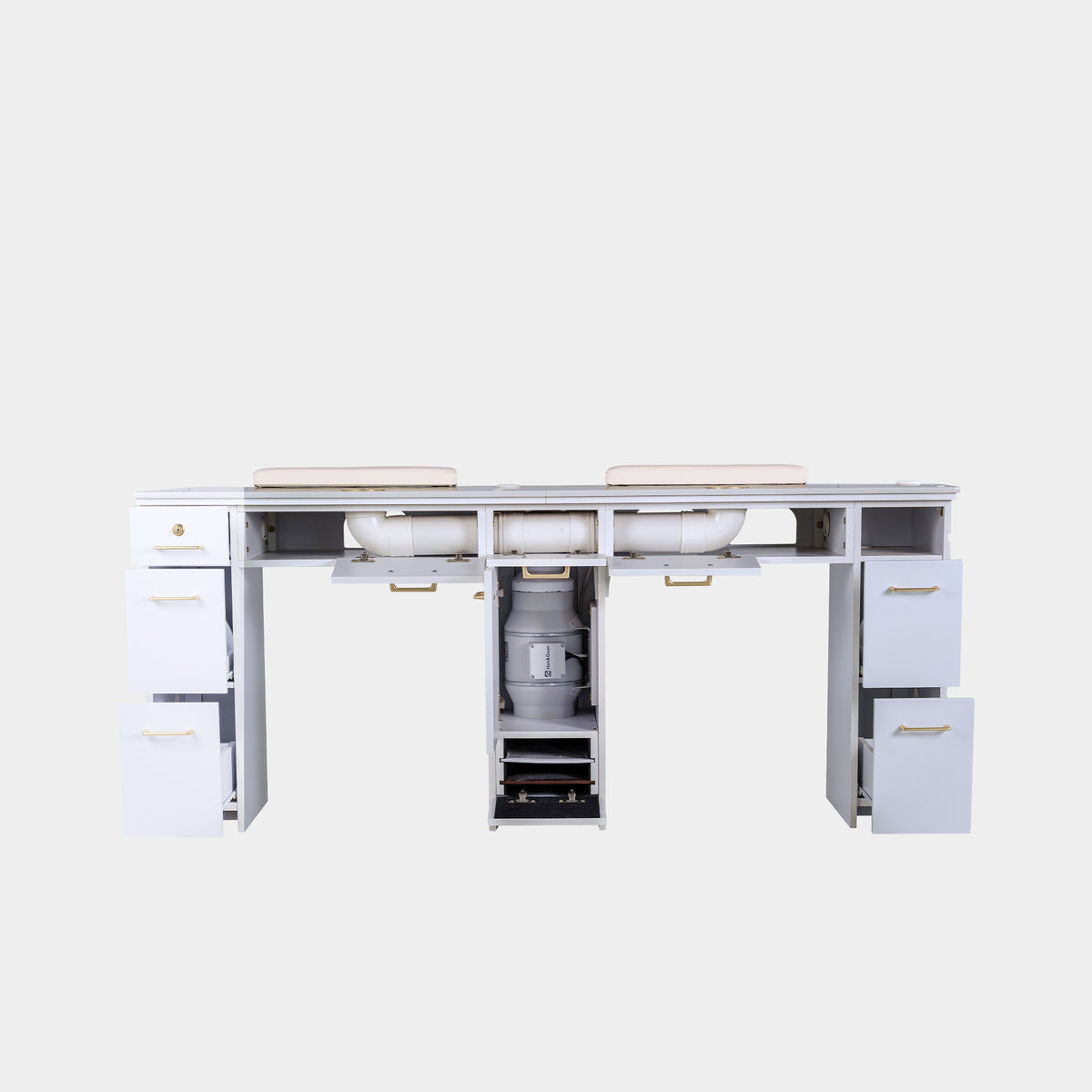SP Double Nail Table w/Vent - 70"1/2